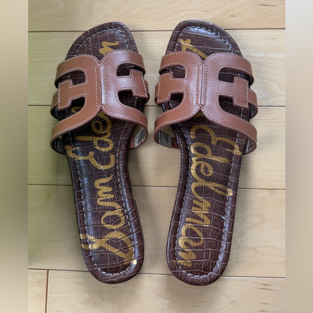 Sam Edelman Tan Slide Sandals